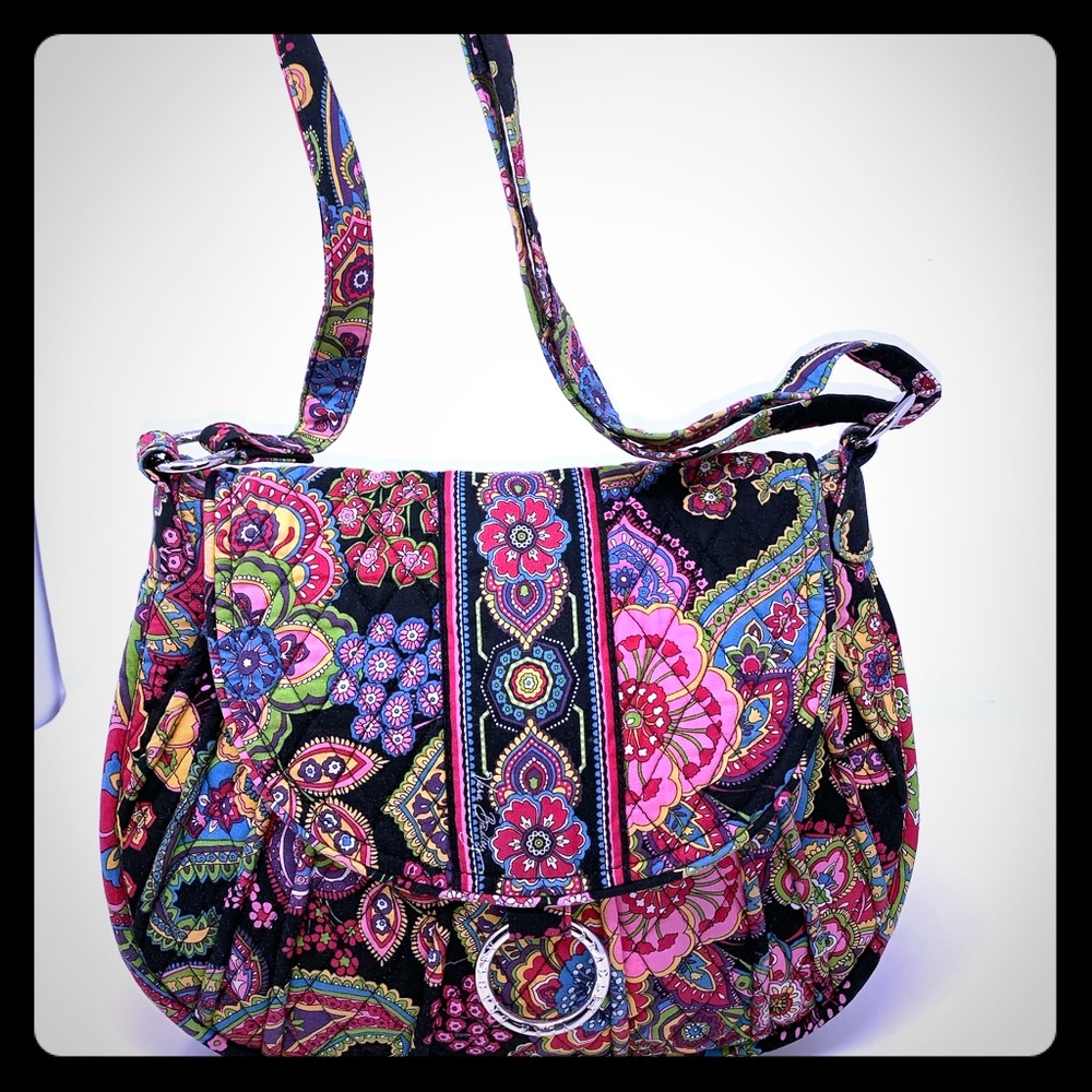 Vera Bradley Paisley Flowered Crossbody Bag Magnet
